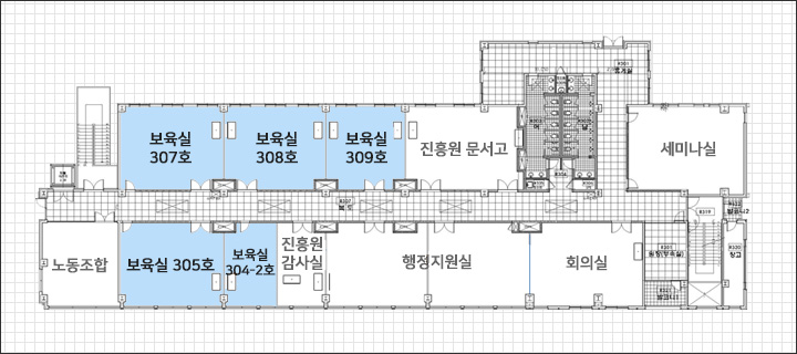 본관동 3층 도면