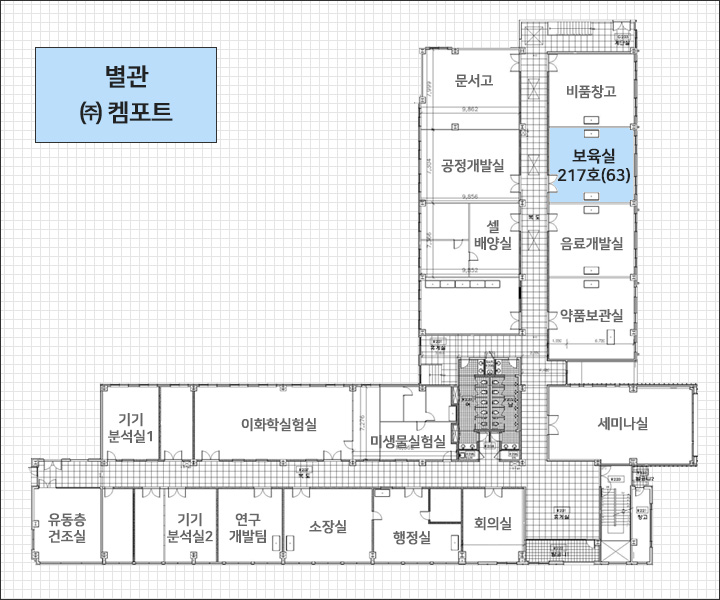 별관 및 본관동 2층 도면